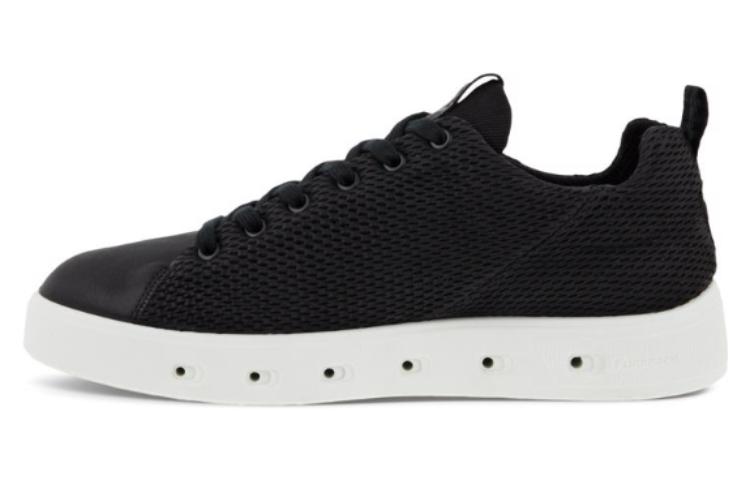 ECCO Black Low-Top Leather Sneakers - Minimalist Casual Style 52080451052