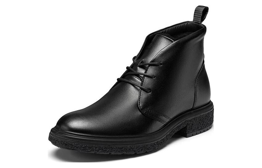 ECCO Cool Hybrid 'Glossy Black Leather Boot' 圖 3