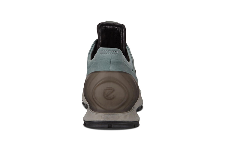 Shop ecco愛步 Exostrike 皮革 復古運動 減震防滑耐磨 低筒 跑步鞋 男款 湖綠色
