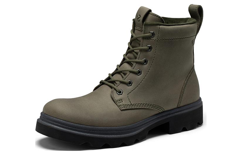 ECCO Innovation Series Leather Ankle Boot 'Military Green' 圖 2