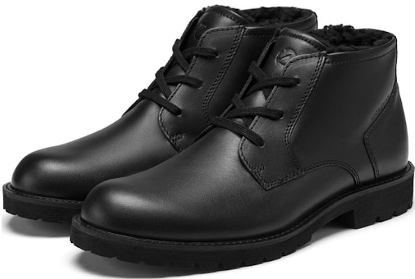 ECCO Jamestown 简化工装黑色皮革短靴 51129401001 Lookbook ECCO Jamestown 简化工装黑色皮革短靴 51129401001