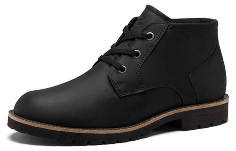 ECCO Leather 'Black Fashion Versatile Water-Resistant Short Boot' 圖 2