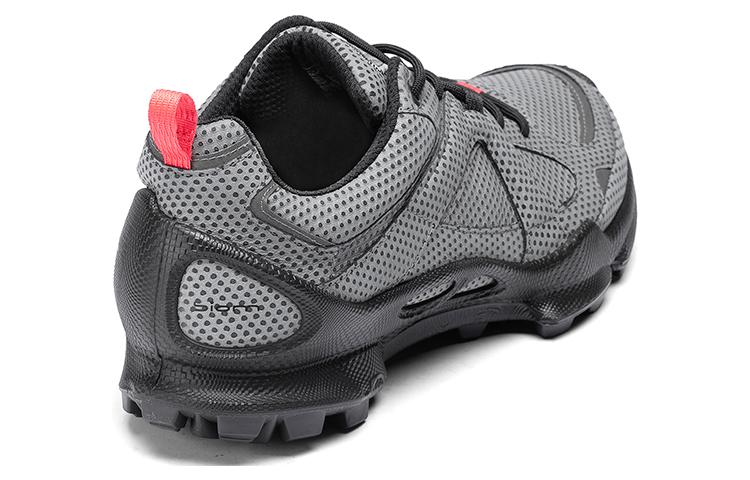 Lookbook ECCO Leather and Mesh Low-Top Casual Sneakers 'Black' 80318460432