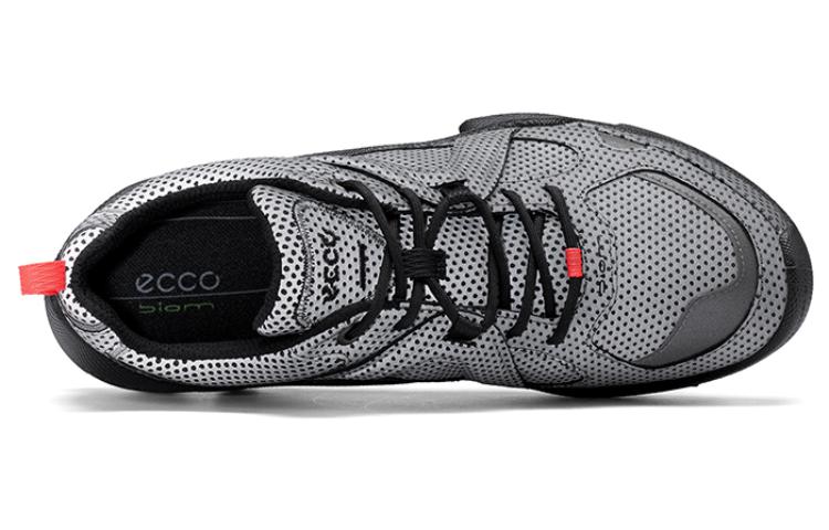 Shop ECCO Leather and Mesh Low-Top Casual Sneakers 'Black' 80318460432
