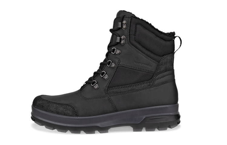 ECCO Leather Ankle Boot 'Black Comfort' 83812451052