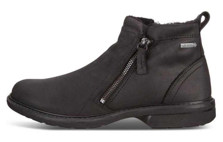 ECCO Leather Ankle Boots 'Warm Comfort Black' 51024401001