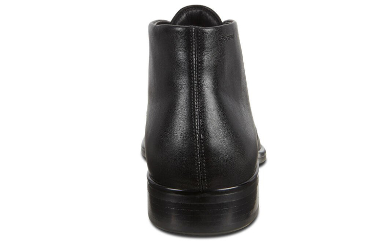 Shop ECCO 黑色全粒面皮革靴子 51272401001
