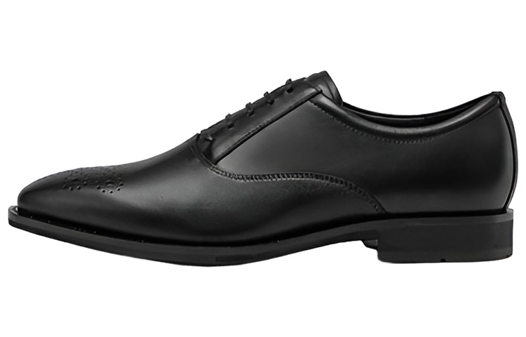 ECCO Leather Brogue &#x27;Black Formal&#x27; 64077401001