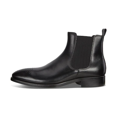 ECCO Leather Chelsea Boot 'Black Full-Grain'