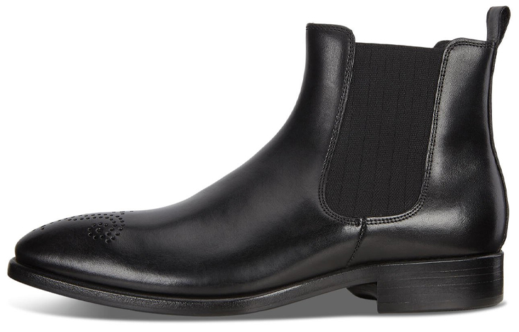 ECCO Leather Chelsea Boot 'Black Full-Grain' 52365401001