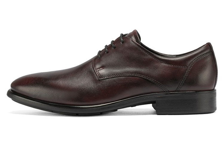 ECCO Leather Comfort Lace-Up Dress Shoe 'Deep Burgundy' 51273401480