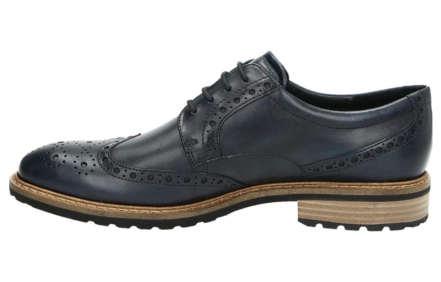 ECCO Leather Derby 'Denim Blue'