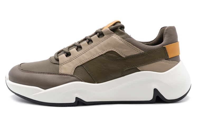 ECCO Leather Fashion Low 'Deep Grey Patchwork' 520134-52378