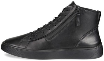 ECCO Leather High-Top Sneakers 'Black' 50479401001 ECCO Leather High-Top Sneakers 'Black' 50479401001