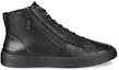 Order ECCO Leather High-Top Sneakers 'Black' 50479401001