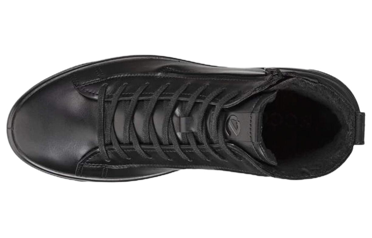 Purchase ECCO Leather High-Top Sneakers 'Black' 50479401001