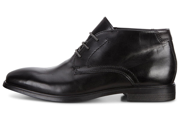 ECCO Leather Lace-Up Dress Boot 'Black' 62161450839