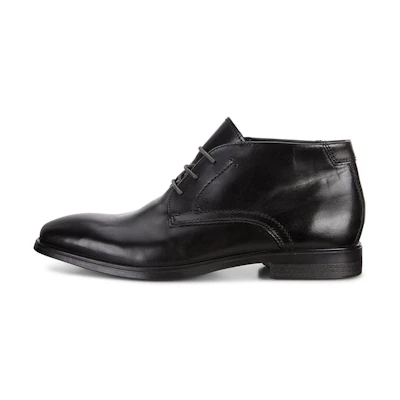 ECCO Leather Lace-Up Dress Boot 'Black'