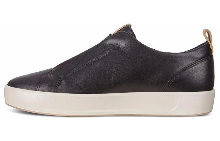 ECCO Leather Low-Top Slip-On 'Black'