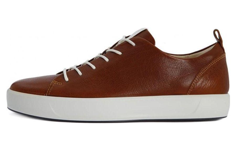 ECCO Leather Low-Top Sneaker 'Deep Brown'