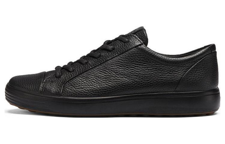 ECCO Leather Low-Top Sneakers 'Black' 47036411001
