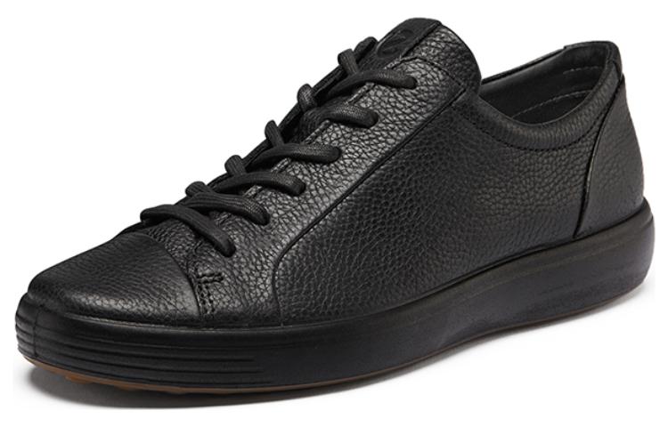 Order ECCO Leather Low-Top Sneakers 'Black' 47036411001