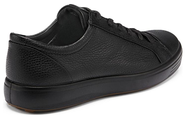 Lookbook ECCO Leather Low-Top Sneakers 'Black' 47036411001