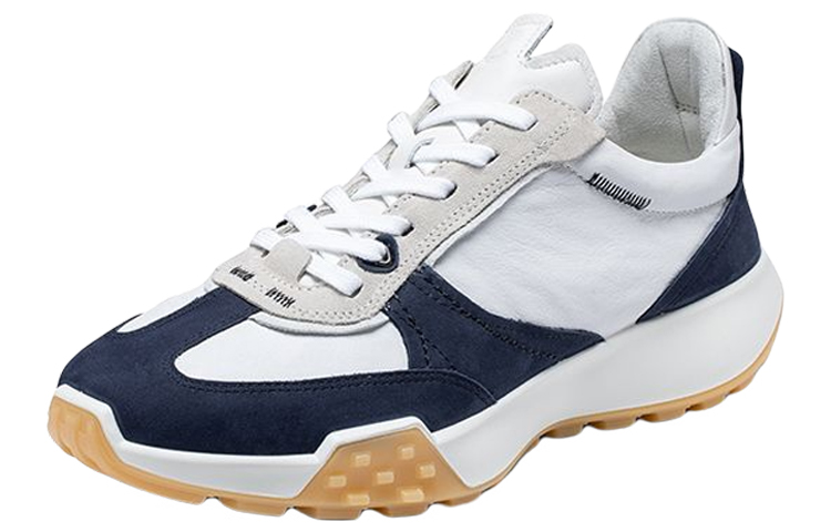 Order ECCO Leder Low ''Blau-Weiß'' 52491460397