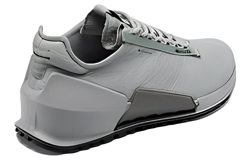 ECCO Leather Low-Top Lace-Up 'Pigeon Grey' 圖 4
