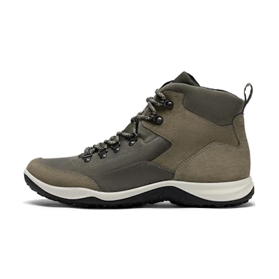 ECCO Leather Mid-Top Outdoor Casual 'Warm Grey'