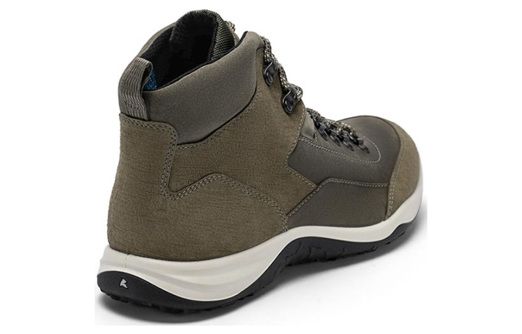 Lookbook ECCO Leather Mid-Top Outdoor Casual 'Warm Grey' 83908460188