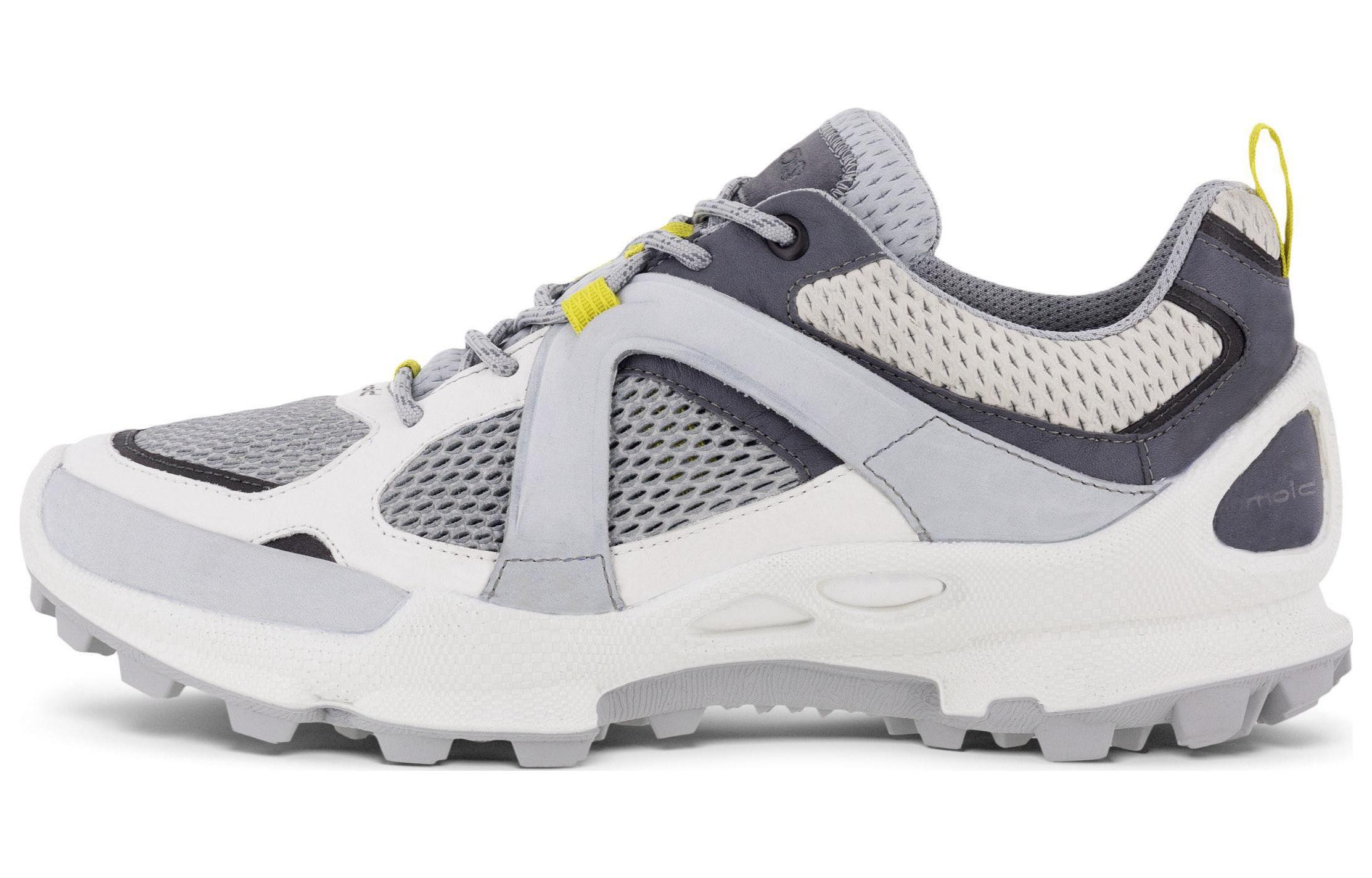 ECCO Leather Retro Low Top Sneaker 'Colorblock Grey'