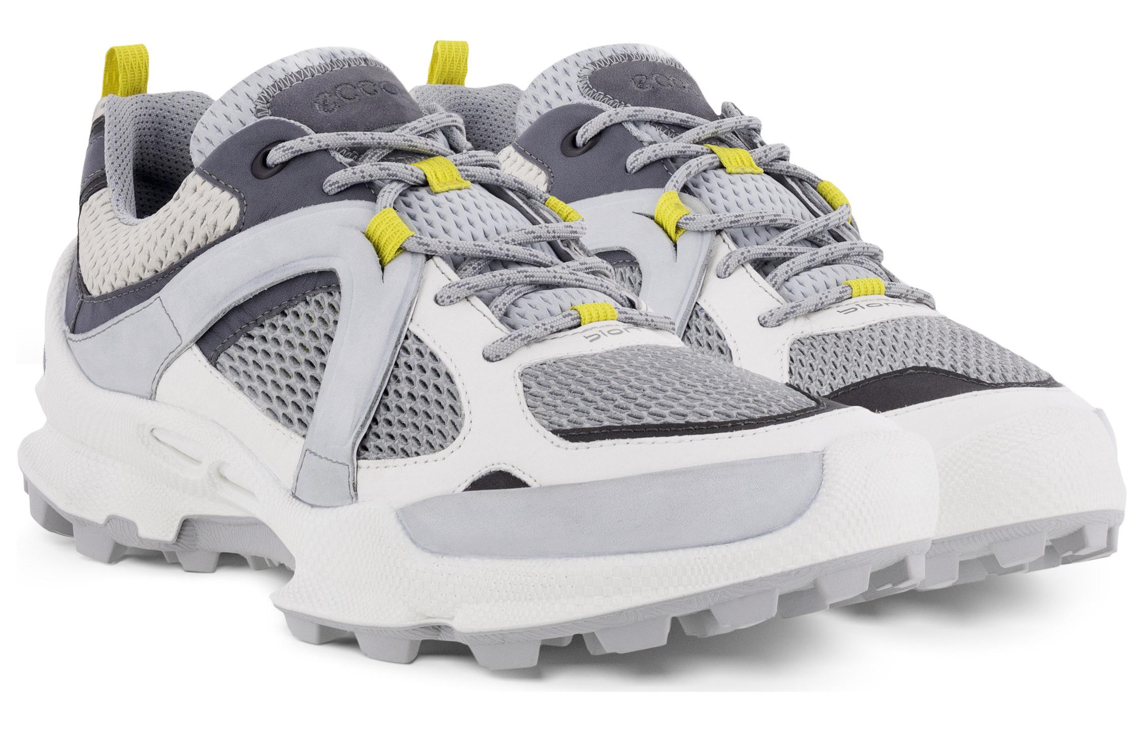 ECCO Leather Retro Low Top Sneaker 'Colorblock Grey' 圖 3