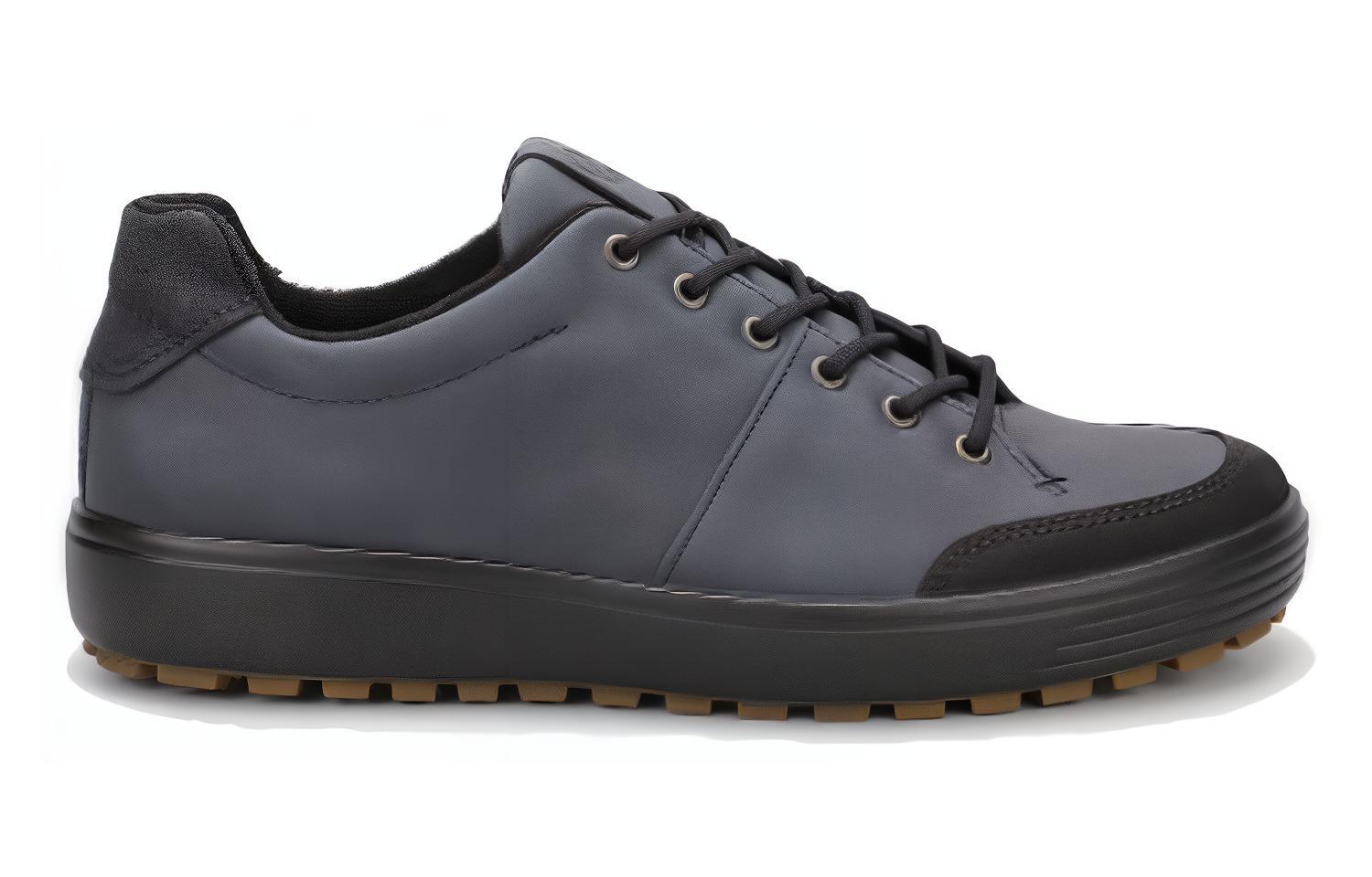 ECCO Leather Round-Toe Lace-Up Low-Top 'Blue Casual' 圖 2