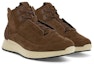 Shop ECCO Kulit Kasut Rendah Lace-Up Hujung Bulat 'Coklat Kasual' 83534402667
