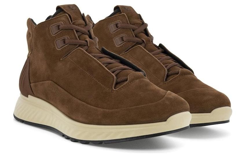 Shop ECCO Leather Round-Toe Lace-Up Low-Top 'Brown Casual' 83534402667