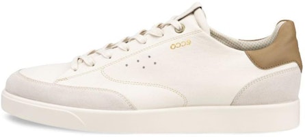 ECCO Leather Round-Toe Lace-Up Low-Top Sneakers 'White' 52139460797 ECCO Leather Round-Toe Lace-Up Low-Top Sneakers 'White' 52139460797
