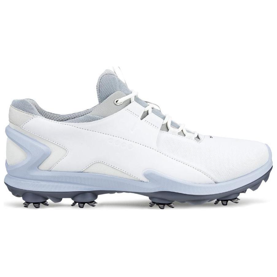 ECCO Leather Round Toe Lace-Up Low 'White Casual' 圖 2