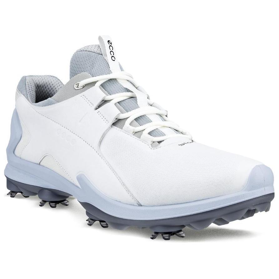 ECCO Leather Round Toe Lace-Up Low 'White Casual' 圖 4