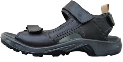 ECCO Leather Round Toe Open-Toe Beach Sandal 'Dark Brown' 82211451196 ECCO Leather Round Toe Open-Toe Beach Sandal 'Dark Brown' 82211451196