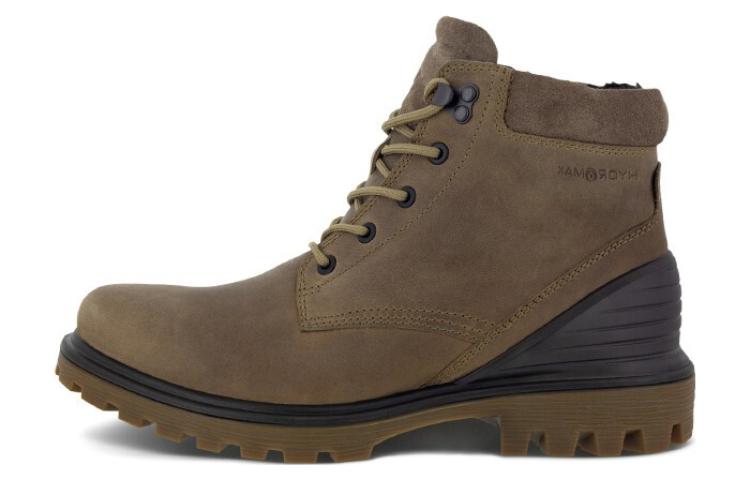 ECCO Leather Short Boots 'Brown Fleece-Lined' 46047451038