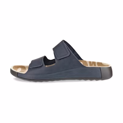 ECCO Leather Slide 'Marine Blue'