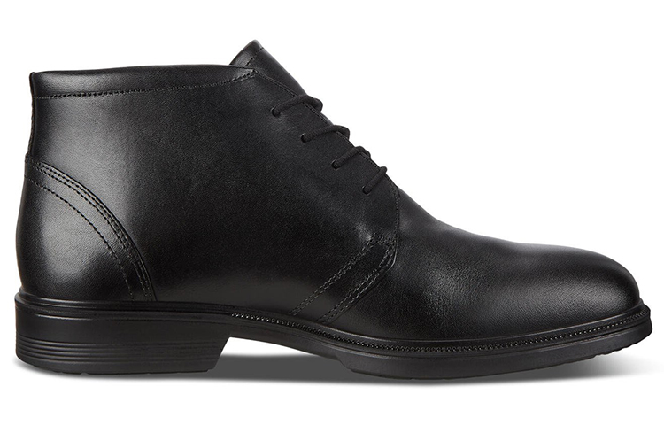 Order ecco/愛步 Maitland 系帶簡約休閒短靴 黑色