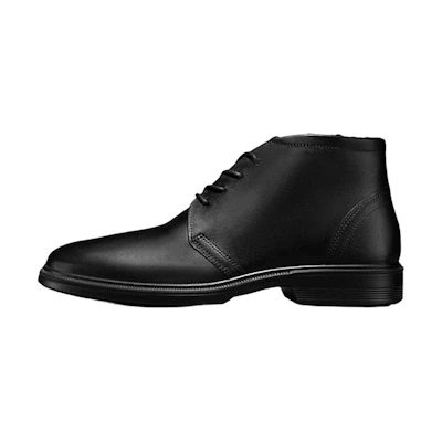 ECCO Maitland Series Leather Boots 'Sleek Black Lace-Up'