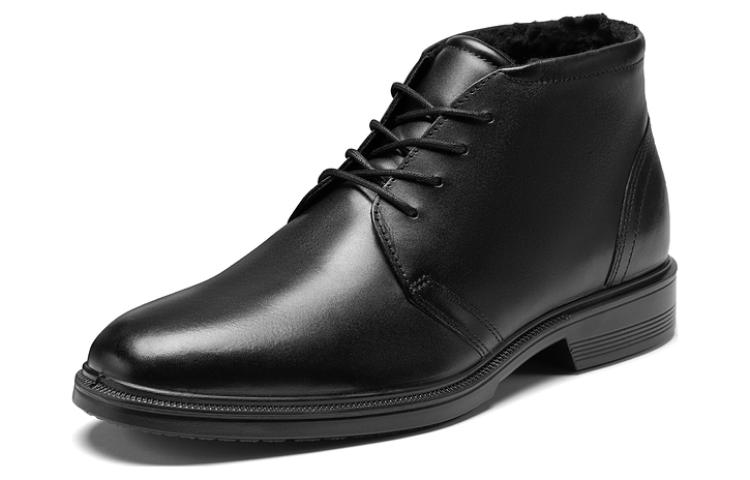 Order ECCO Maitland Series Leather Boots 'Sleek Black Lace-Up' 85529401001