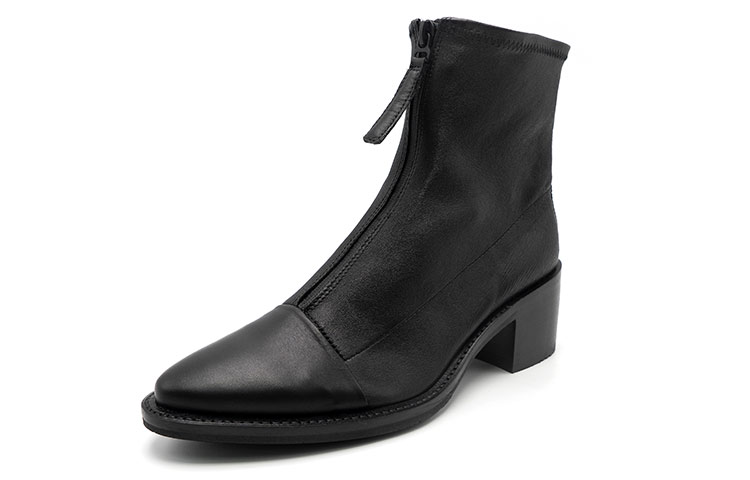 Order ECCO Model Sculpt Series Boots 'Black Zip Pointed Chunky Heel' 21233351052