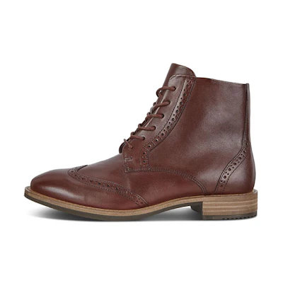 ECCO Oxford Zip Boot 'British Tan'