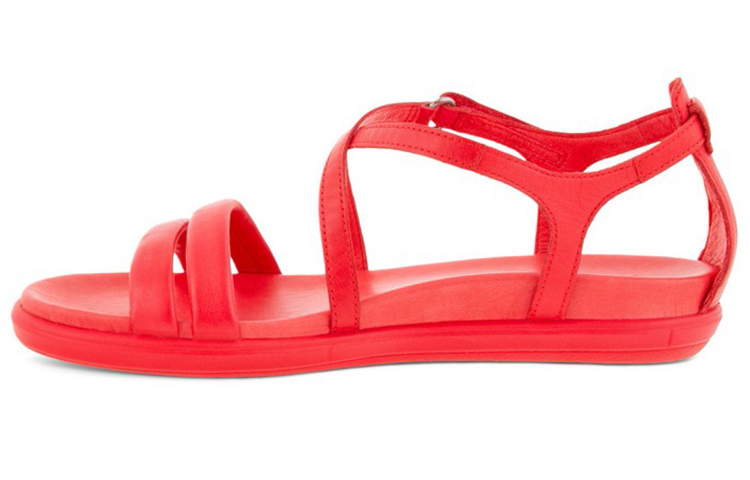 ECCO Roma Bohemia Simple Casual Flat Sandals 'Hibiscus Red' 20923301535