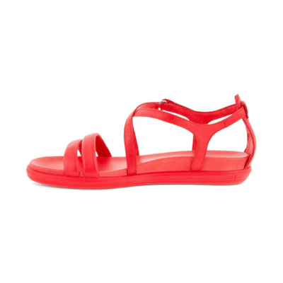 ECCO Roma Bohemia Simple Casual Flat Sandals 'Hibiscus Red'