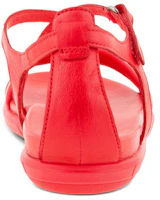 Shop Sandales Plates Décontractées ECCO Roma Bohemia ''Hibiscus Rouge'' 20923301535